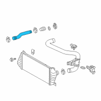 OEM 2005 Dodge Sprinter 2500 Hose-Turbo To Charge Air Cooler Diagram - 5104142AA