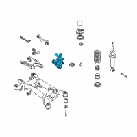 OEM 2000 BMW Z8 Wheel Carrier, Rear Left Diagram - 33-32-6-753-013