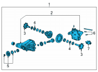 OEM 2021 GMC Yukon XL Differential Assembly Diagram - 85151303