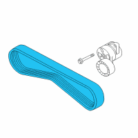 OEM 2001 BMW Z3 Ribbed V-Belt Diagram - 11-28-7-830-946