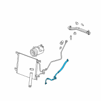 OEM 2008 Pontiac Solstice Hose Asm-A/C Compressor & Condenser Diagram - 25853611