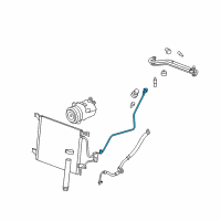 OEM 2007 Pontiac Solstice Tube Asm-A/C Condenser Diagram - 15934991