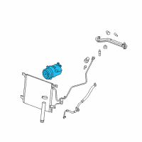 OEM 2008 Pontiac Solstice Compressor Diagram - 19130591