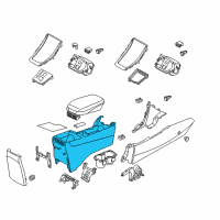 OEM Hyundai Elantra Coupe Console-Front Diagram - 84611-3YAA0-RY