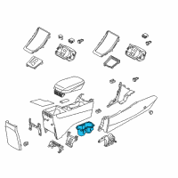 OEM Hyundai Elantra Coupe Cup Holder Assembly Diagram - 84620-3Y000-RY