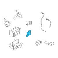 OEM 2012 Hyundai Santa Fe Canister Close Valve Diagram - 31430-0W000