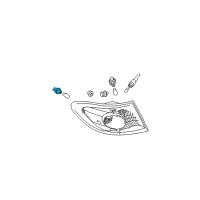 OEM 2013 Toyota Sienna Signal Lamp Bulb Socket Diagram - 90075-60026