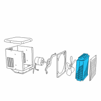 OEM 1984 Dodge B250 Core Aux HTR Diagram - 3895992