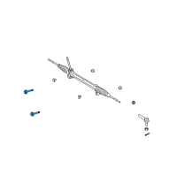 OEM Toyota Matrix Gear Assembly Mount Bolt Diagram - 90105-12341