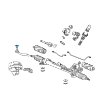 OEM 2011 Acura RL Boot, Tie Rod End Diagram - 53546-SJA-004