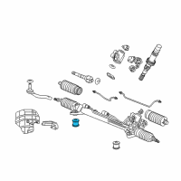 OEM 2008 Acura RL Bush, Gear Box Mounting (B) Diagram - 53686-SJA-A01