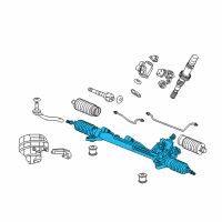 OEM 2008 Acura RL Rack, Power Steering Diagram - 53601-SJA-A04