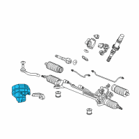 OEM Acura Plate, Power Steering Heat Baffle Diagram - 53692-SJA-000