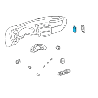 OEM 2003 Chevrolet S10 Module, Transfer Case Shift Control Diagram - 15741322