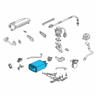 OEM 2000 Acura RL Canister Assembly Diagram - 17011-SZ3-A50