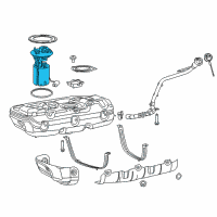 OEM Ram ProMaster City Fuel Pump Module/Level Unit Diagram - 68268800AA