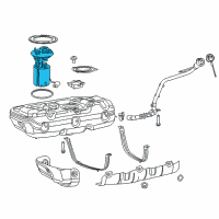 OEM 2017 Ram ProMaster City Fuel Pump Module/Level Unit Diagram - 68268800AA