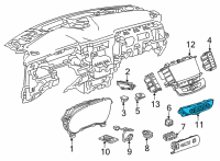 OEM 2020 Buick Enclave Dash Control Unit Diagram - 84497455