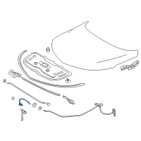 OEM 2017 Chevrolet Volt Release Cable Diagram - 84375358