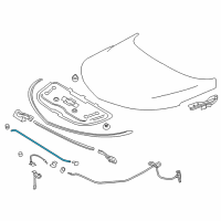 OEM 2016 Chevrolet Volt Support Rod Diagram - 84107025