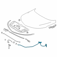 OEM 2018 Chevrolet Volt Release Cable Diagram - 23285643