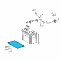 OEM Lexus GX470 Tray, Battery Diagram - 74431-0C020