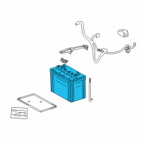 OEM Lexus LX470 INTERST.GR271F Battery Diagram - 00544-MF27F-675