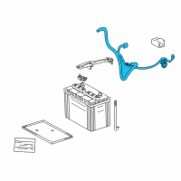 OEM 2005 Toyota Land Cruiser Positive Cable Diagram - 82122-60480