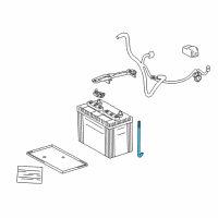 OEM 2006 Toyota Land Cruiser Battery Holder Bolt Diagram - 74451-60070