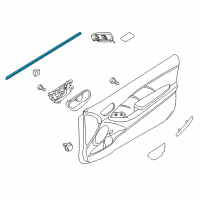 OEM 2015 Kia Forte Koup WEATHERSTRIP-Front Door Belt Inside Diagram - 82231A7200