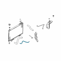 OEM 2005 Infiniti FX35 Hose-Auto Transmission Oil Cooler Diagram - 21632-CG000