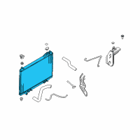 OEM 2007 Infiniti FX35 Radiator Assembly Diagram - 21460-CM80B