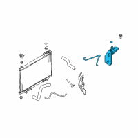 OEM 2007 Infiniti FX35 Radiator Reservoir Tank Assembly Diagram - 21710-CG000