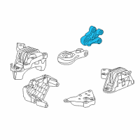 OEM 2015 Chevrolet Volt Bracket Asm-Trans Rear Mount Diagram - 20877918