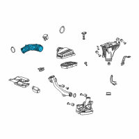 OEM 2009 Honda Accord Tube, Air Flow Diagram - 17228-R40-A00