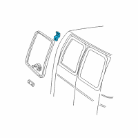 OEM 1997 Ford E-150 Econoline Club Wagon Hinge Diagram - F2UZ-15262B00-C