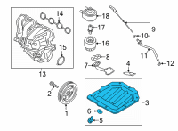 OEM Hyundai Kona Pan Assembly-Engine Oil Diagram - 21510-2B700