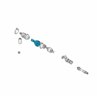 OEM Chrysler Sebring Boot Pkg-Inner Cv Joint Diagram - MR446049