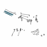 OEM 2005 Honda CR-V Blade, Windshield Wiper (500Mm) Diagram - 76630-S6M-305