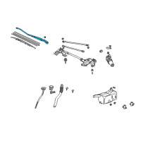 OEM 2006 Acura RSX Arm, Windshield Wiper (Driver Side) Diagram - 76600-S6M-A01