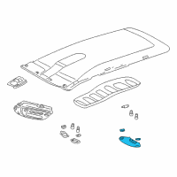 OEM 2007 Toyota Sequoia Dome Lamp Lens Diagram - 81241-0C030-E1