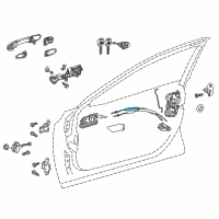 OEM 2020 Toyota Camry Lock Cable Diagram - 69750-06190