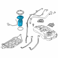 OEM 2017 Jeep Renegade Fuel PUMP/LEVEL Unit Diagram - 68312374AB