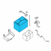 OEM Nissan Pathfinder Battery Diagram - 24410-9CA0B
