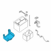 OEM 2019 Nissan NV3500 Tray-Battery Diagram - 24428-60L00