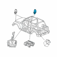 OEM 2021 Jeep Wrangler Sensor-Acceleration Diagram - 68400776AA
