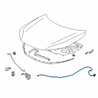 OEM 2013 Honda Accord Wire Assembly (Graphite Black) Diagram - 74130-T2A-A01ZA