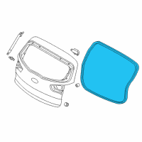 OEM 2016 Kia Sportage Weatherstrip-Tail Gate Opening Diagram - 873213W000