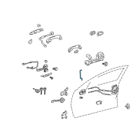 OEM 2012 Toyota Avalon Lock Rod Diagram - 69311-AC030