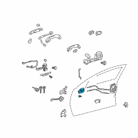 OEM 2009 Toyota Avalon Handle, Inside Diagram - 69206-AA050-A0